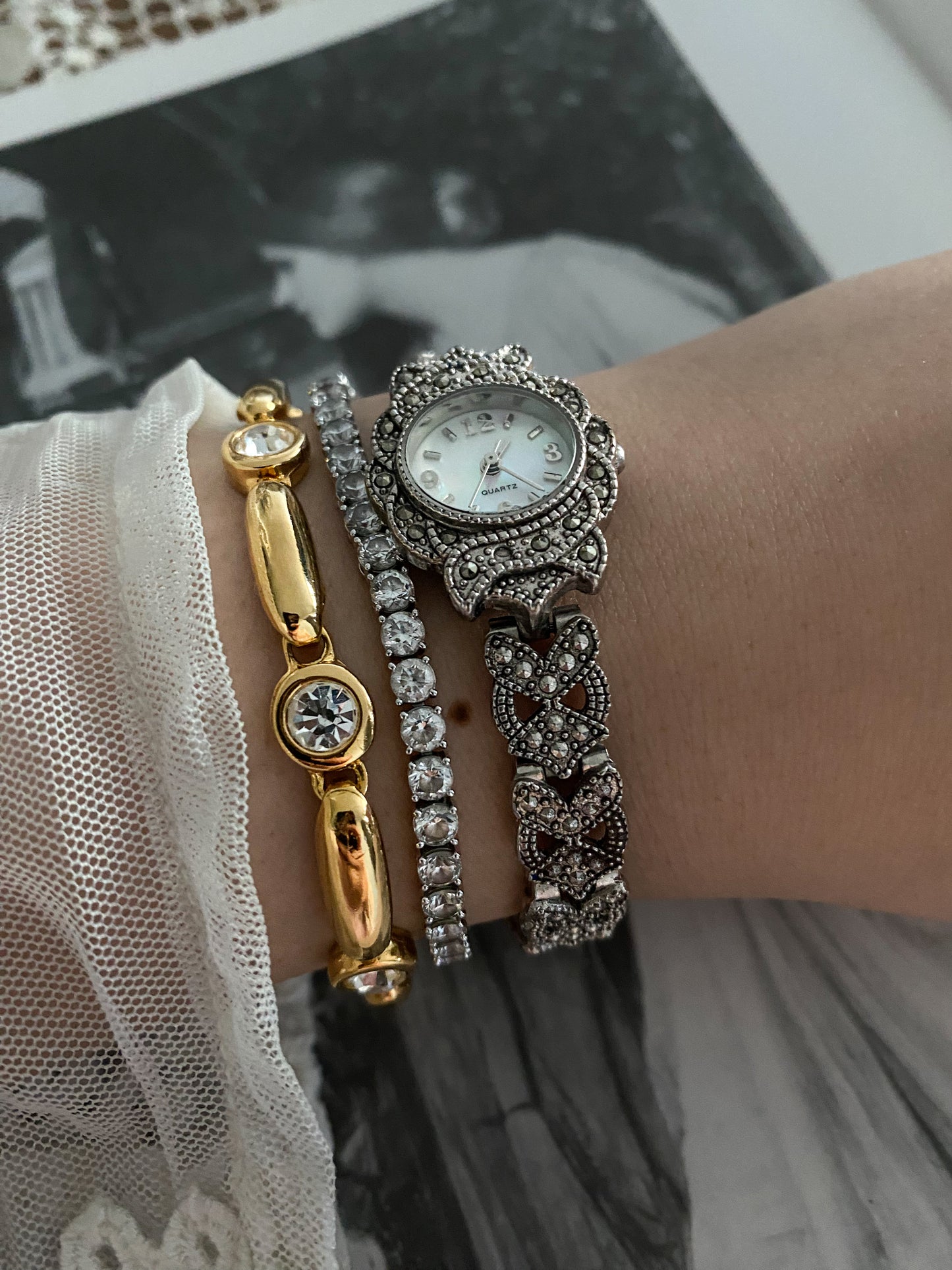 Vintage Marcasite Watch