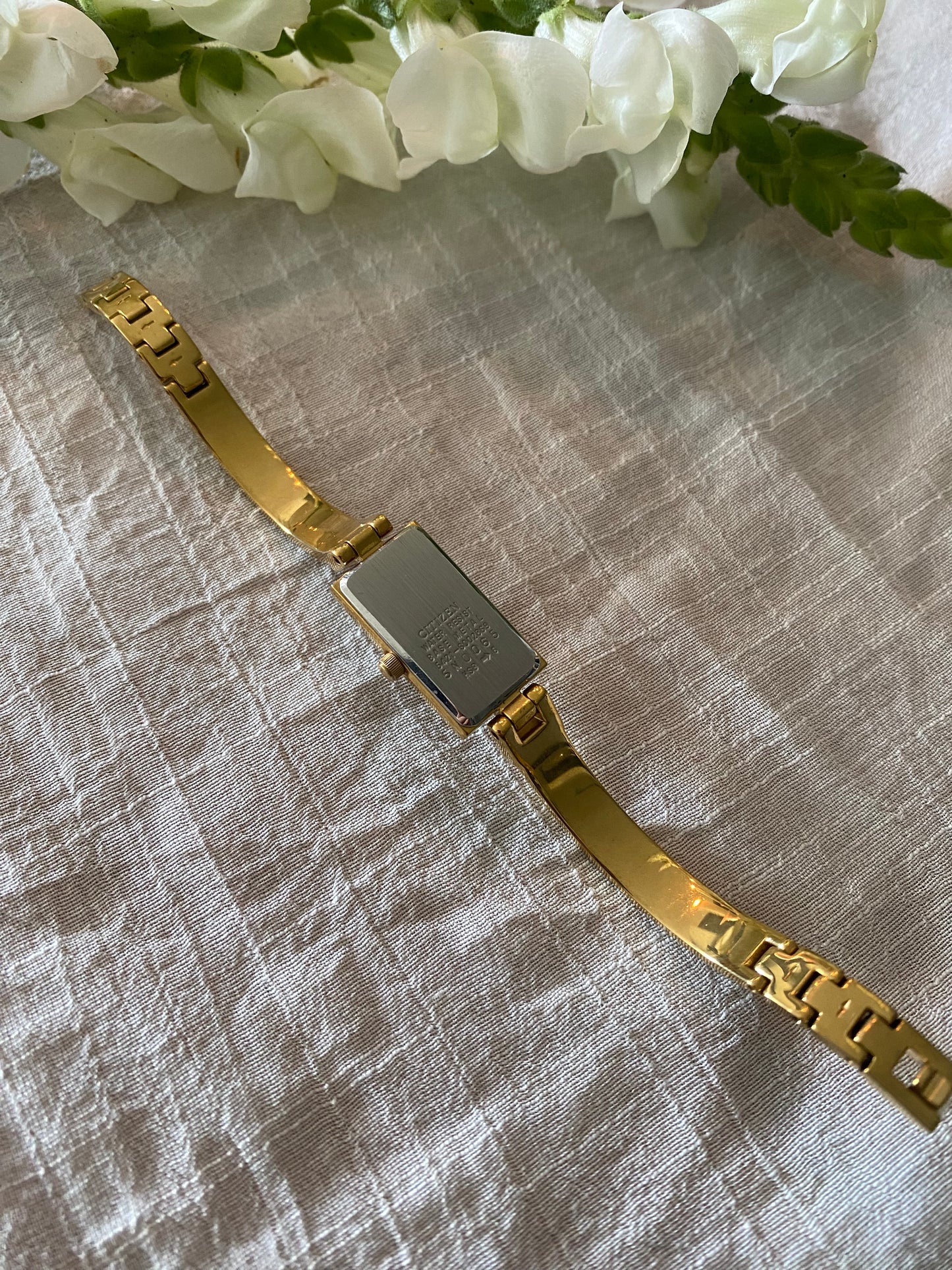 Gold Tone Citizen Ladies Analog Watch