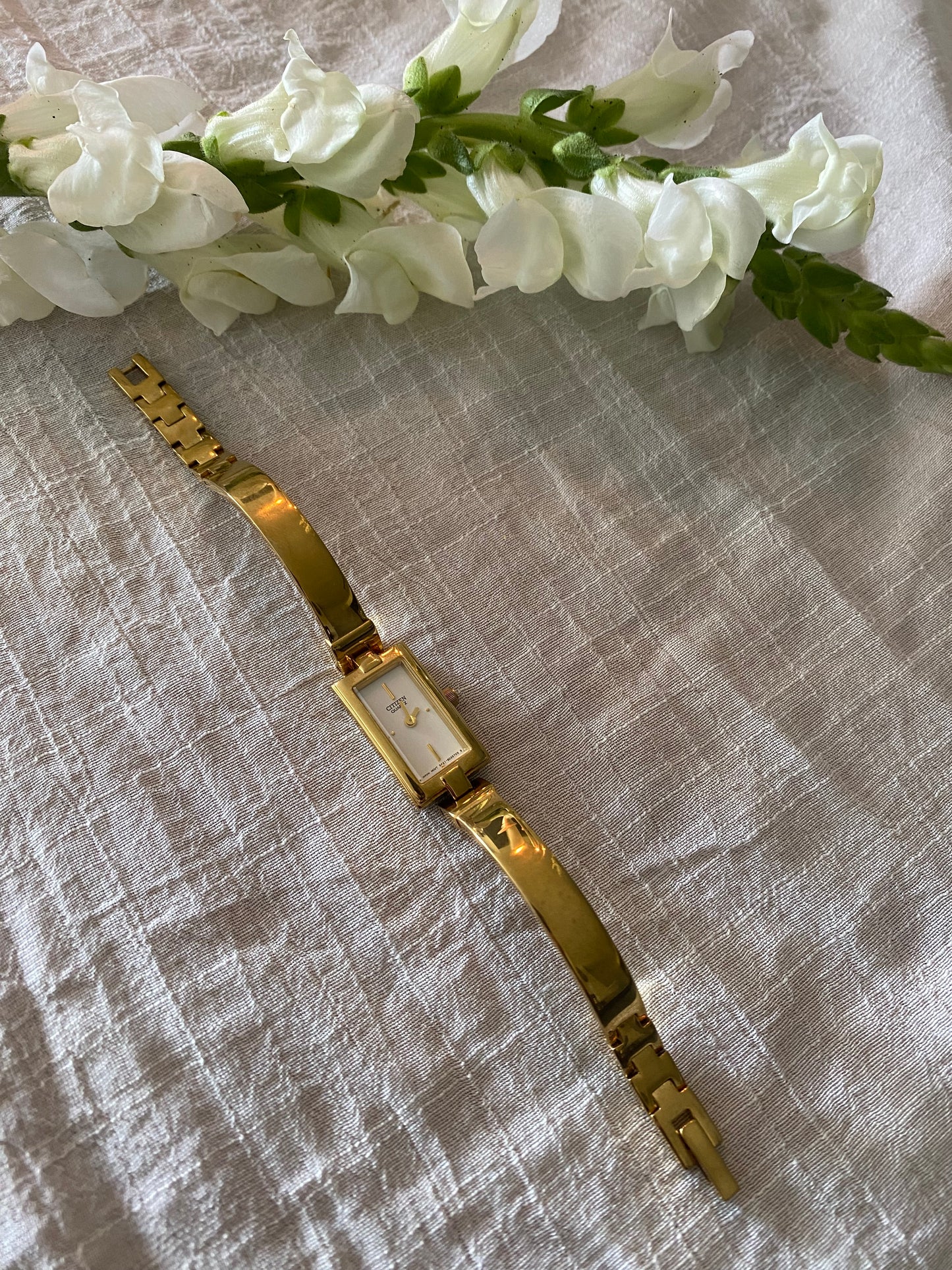 Gold Tone Citizen Ladies Analog Watch