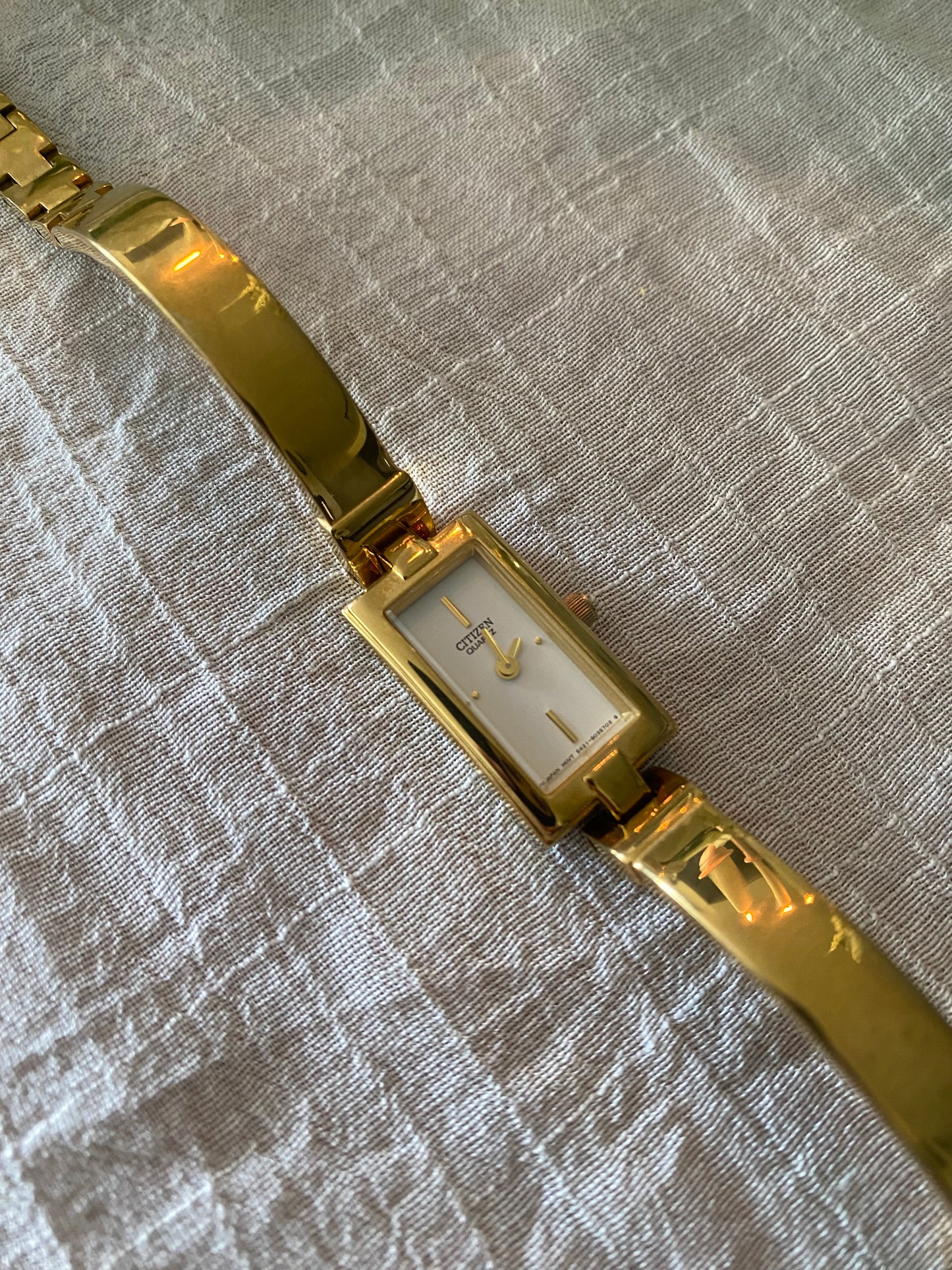Gold Tone Citizen Ladies Analog Watch