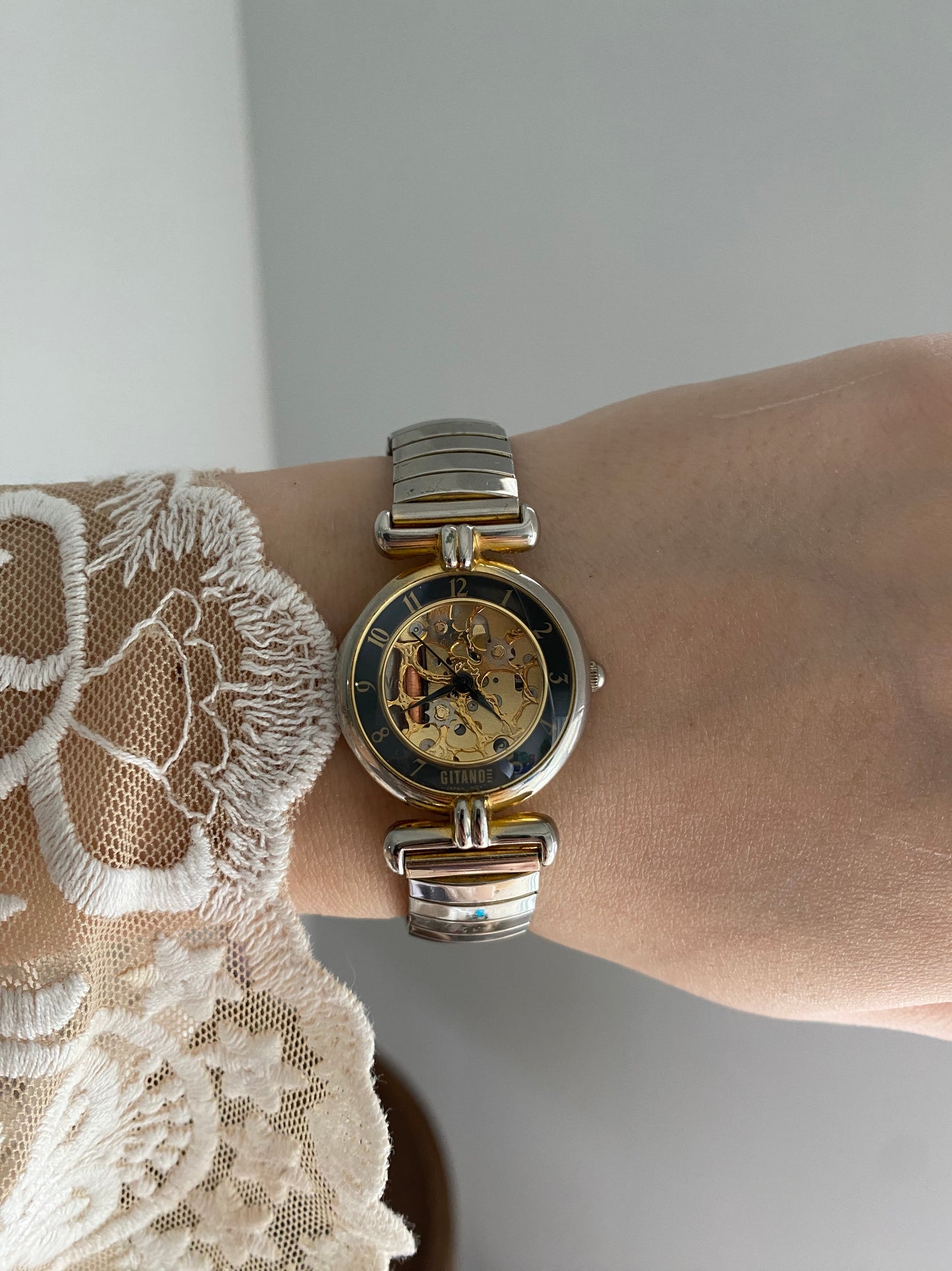 Vintage Skeletonized Gitano Ladies Watch