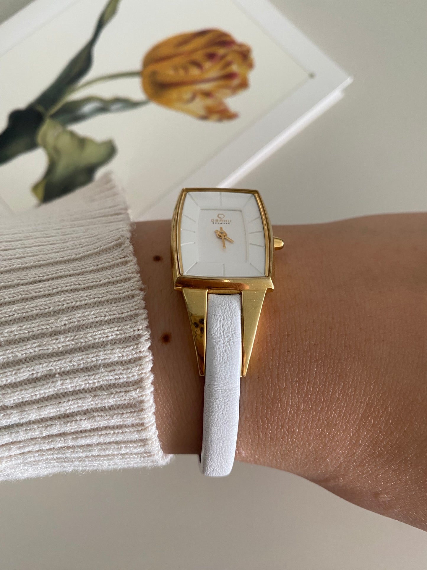 Vintage Y2K Gold Tone Obaku Ladies Watch