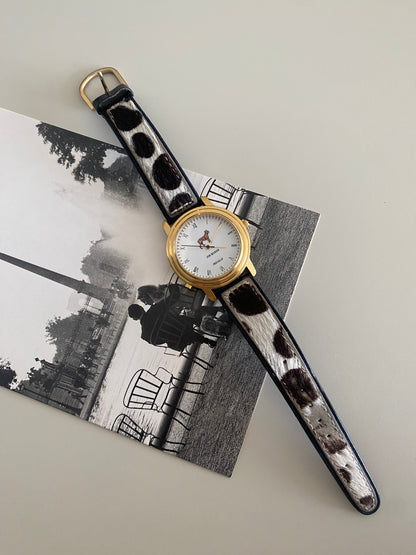 Rare 1995 Unisex Joe Boxer Cow hide Watch