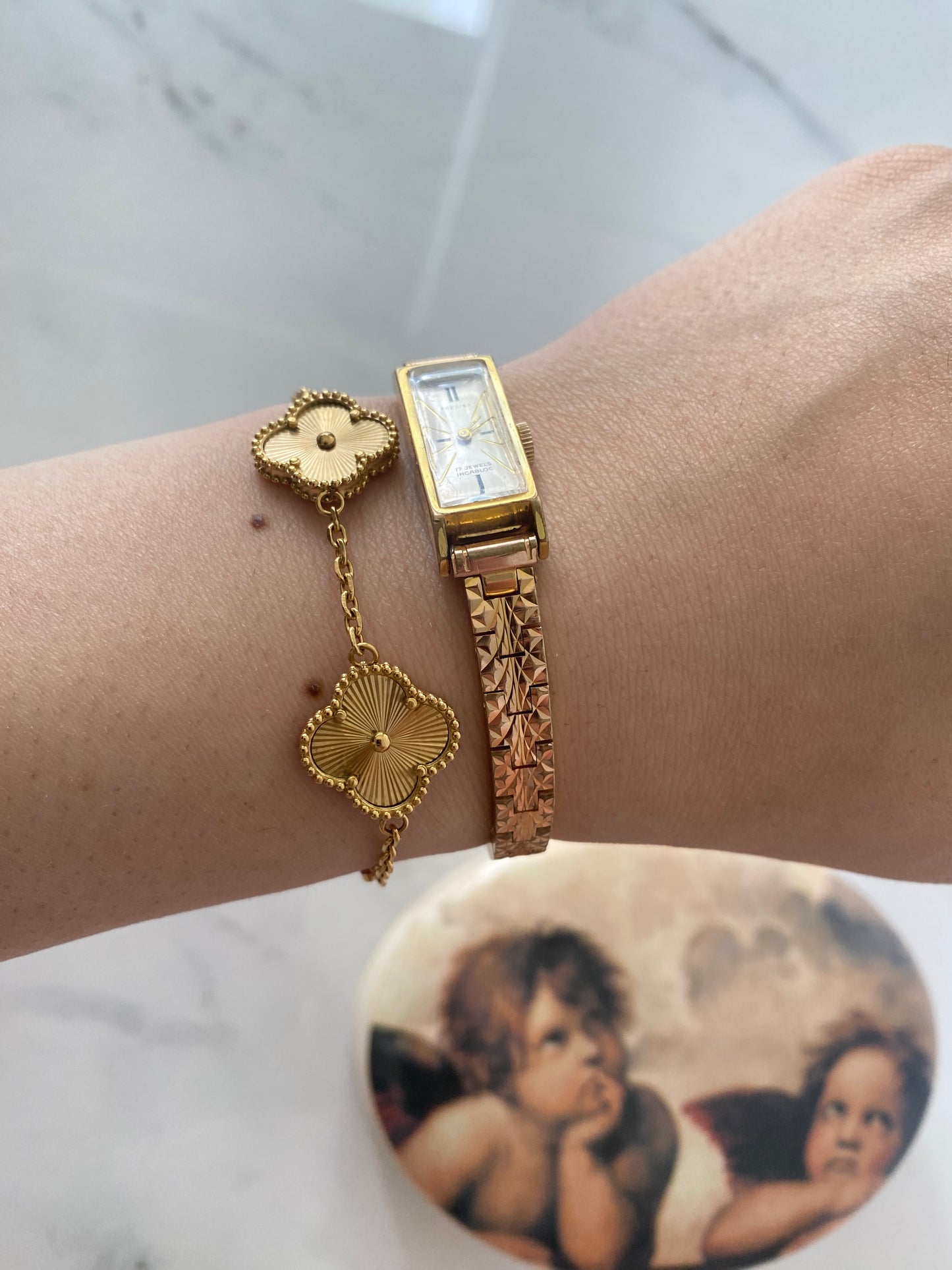 Vintage Gold Plated Dainty Precisa ladies Watch