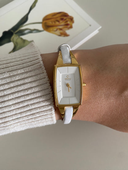 Vintage Y2K Gold Tone Obaku Ladies Watch