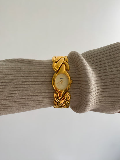 Rare Gorgeous Vintage 1980s Avenir Gold tone Ladies Watch