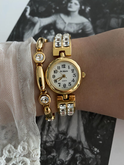 Beautiful St. Marin Vintage Gold Ladies Watch