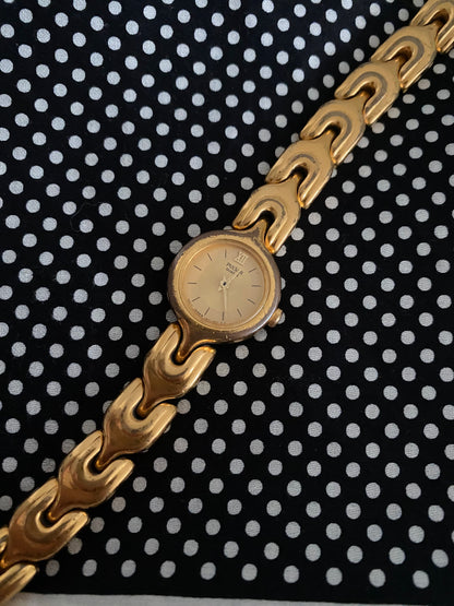 Vintage Pulsar Gold tone Ladies Watch from the 1980s